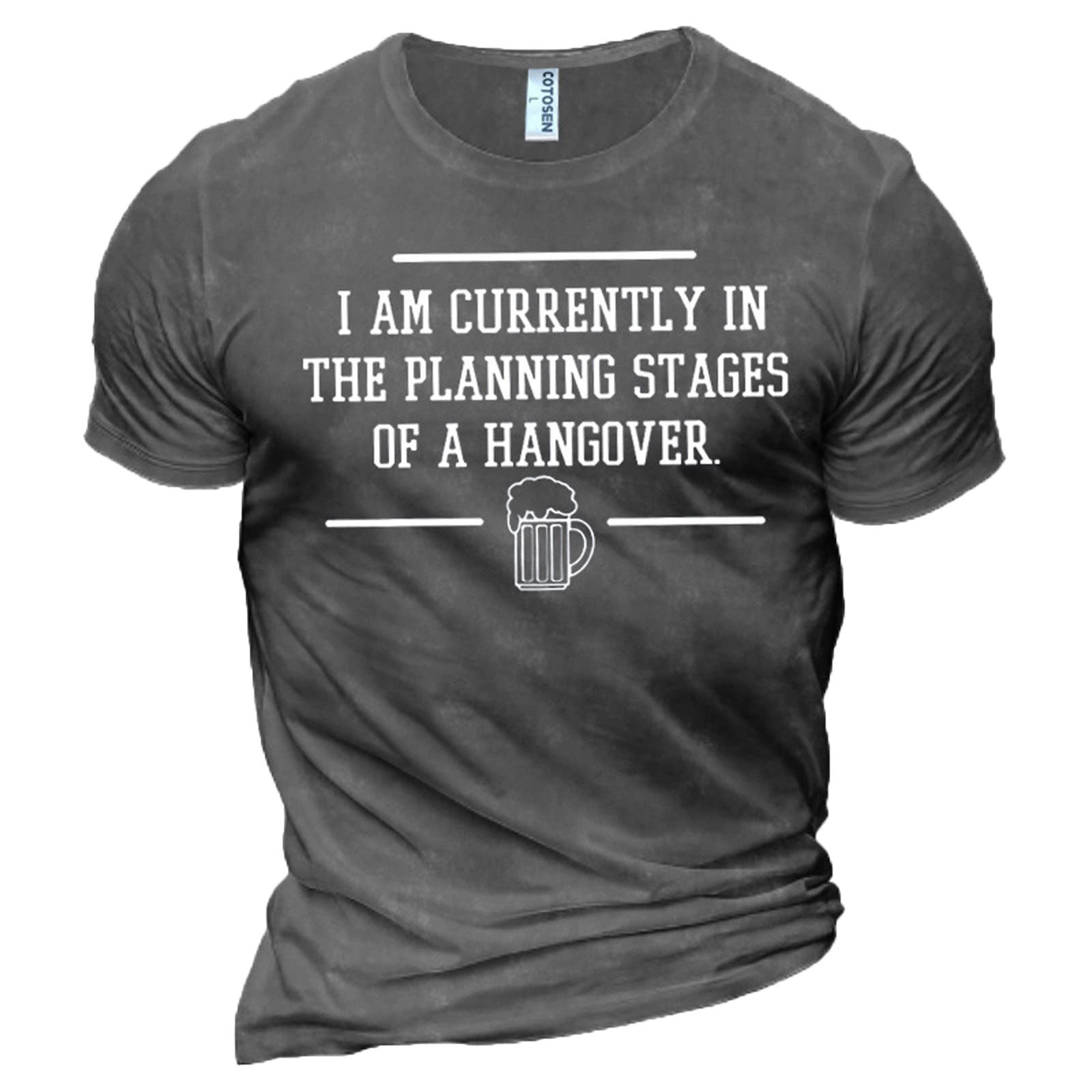 Men's Personalized Print Summer T-Shirts Blouse Loose Comfortable Fashion Tees Tops Short-Sleeved Casual Shirt