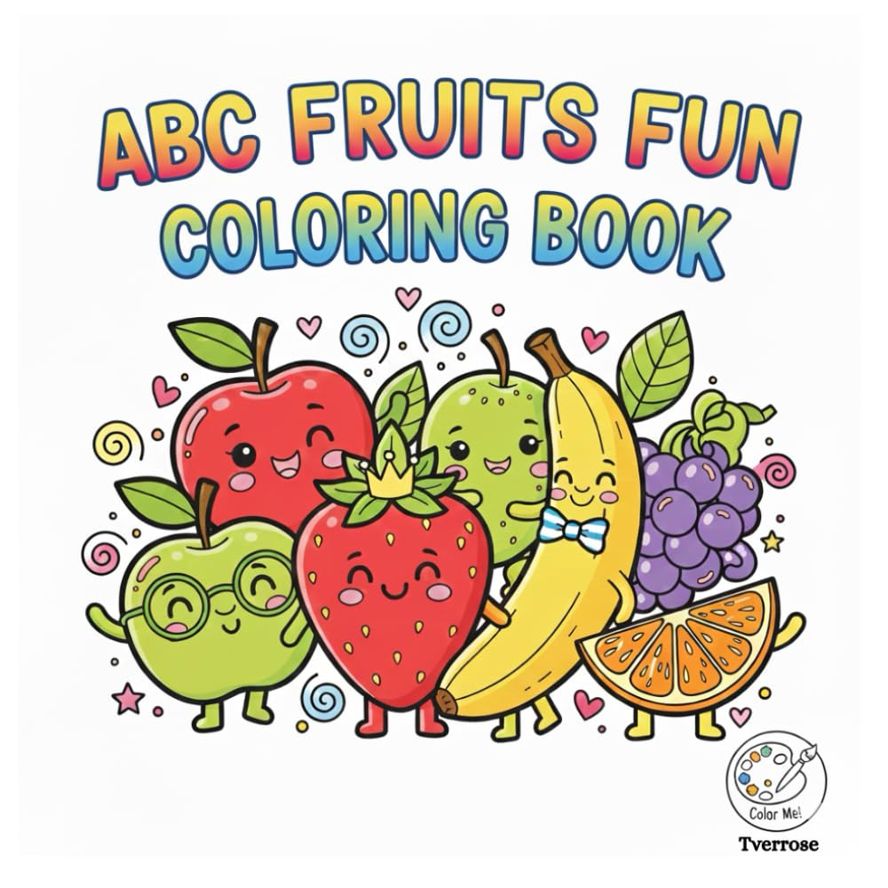 ABC FRUITS FUN COLORING BOOK