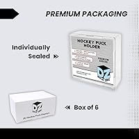 Vista 6 de Estuche de disco de hockey, soporte de disco transparente – Se adapta a discos de hockey