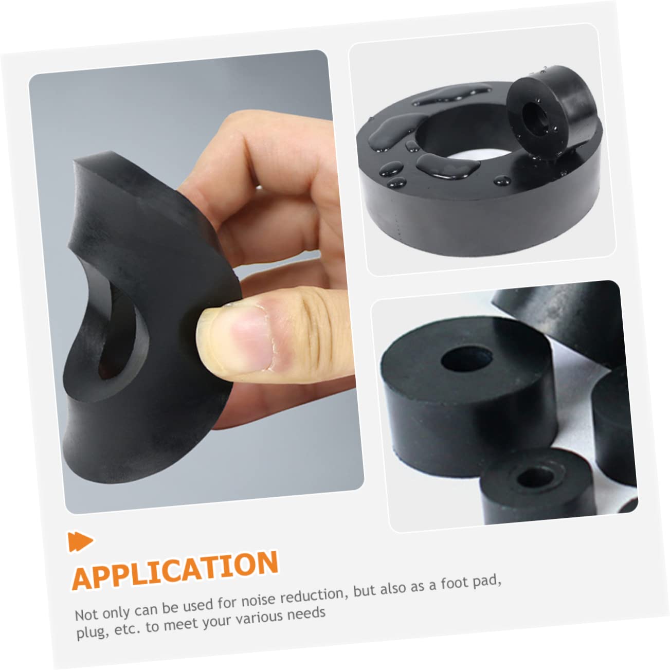 16Pcs Heavy Duty Rubber Washers Abrasion Resistant Grommets for Vibration Isolation and Noise Reduction for Air Conditioning and Mechanical Applications