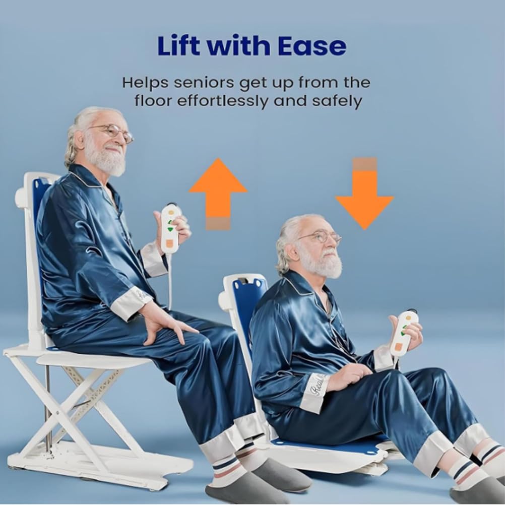 BCBKD Sollevatore Elettrico Pieghevole per Sedia, Impermeabile IPX8, Telecomando, capacità di 136 kg, Dispositivo di Assistenza per Anziani E Disabili