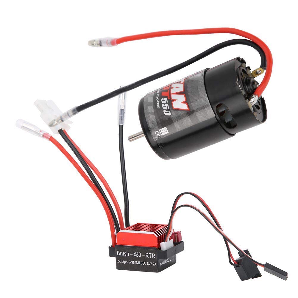 1:10 RC Modelo de coche Universal 550 Motor cepillado con 360A Escalada de dos vías ESC cepillado(29T) Electricmotor Accesorios Para Maquetas De Electricmotor Accesorios Para Maquetas De Barcos