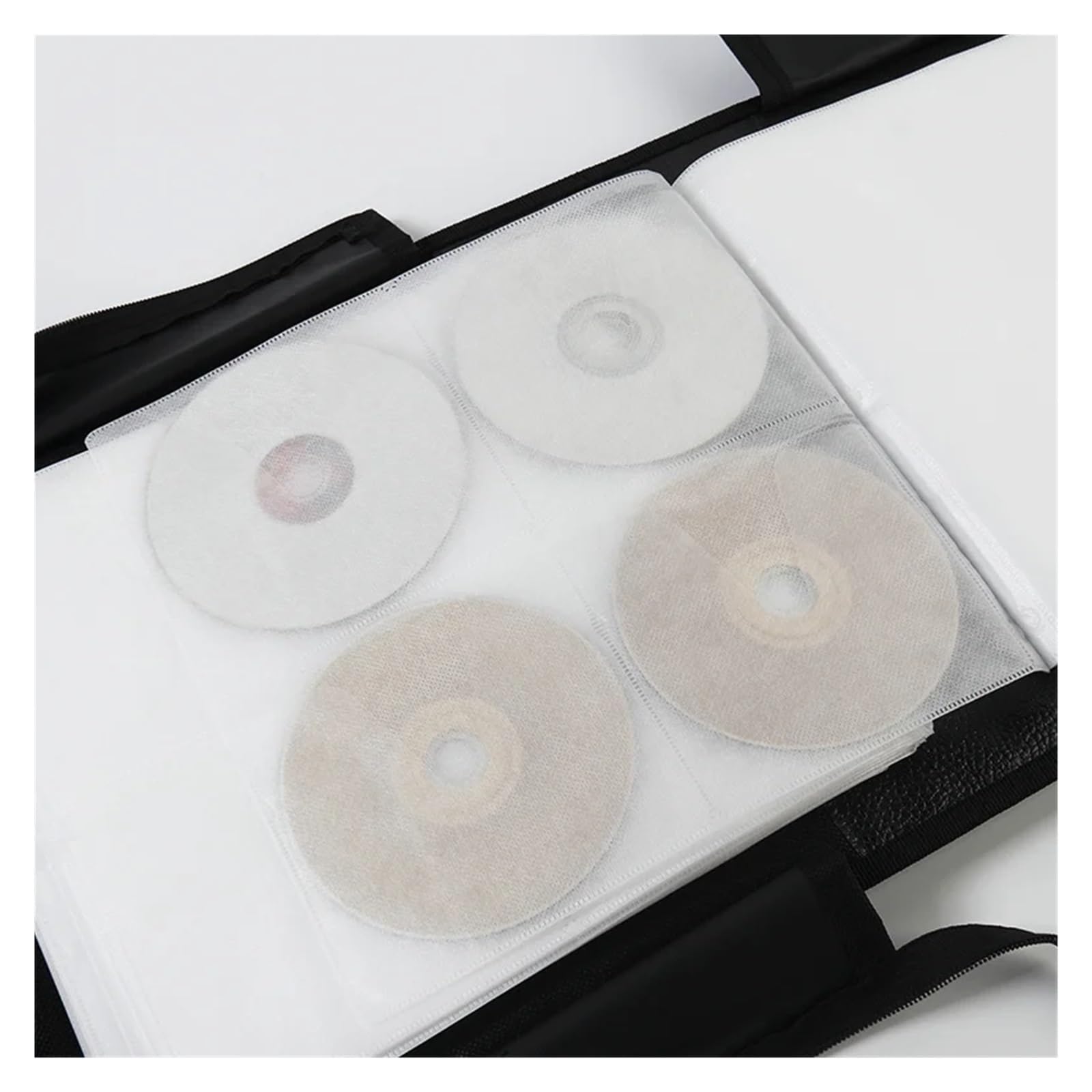 Bolsa para Guardar DVD Bolsa de Almacenamiento CD Tela Oxford for Viajes en Coche, Organizador DVD Capacidad 520, Estuche Grande portátil, protección contra arañazos