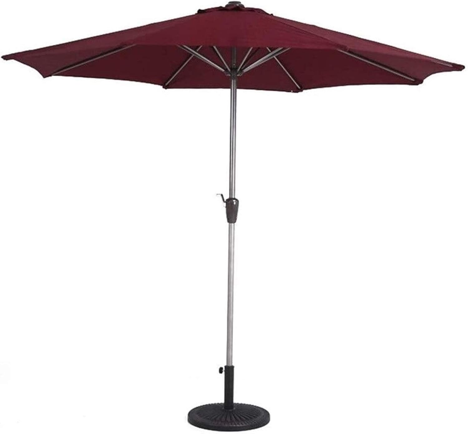 LSLYTQ Outdoor Garden Parasols Parasols 9-Feet Patio Umbrella Outdoor Garden Table Umbrella with Crank, Portable Sun Shelter for Market Deck Porch Backyard Pool Side good