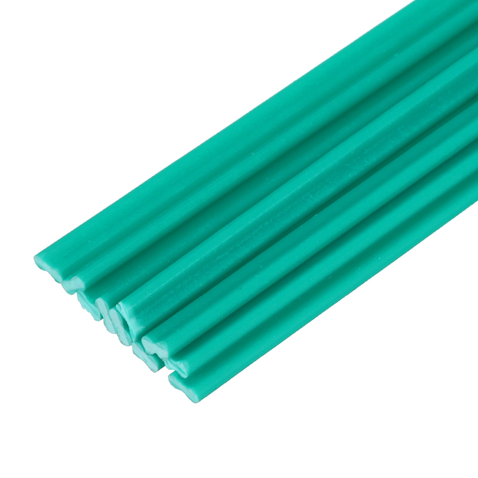 sourcing map 10pcs 39 Inch Plastic Welding Rods PVC Welding Strips Welder Rods for Plastic Welder,Car Bumper, Kayak Repair, Green