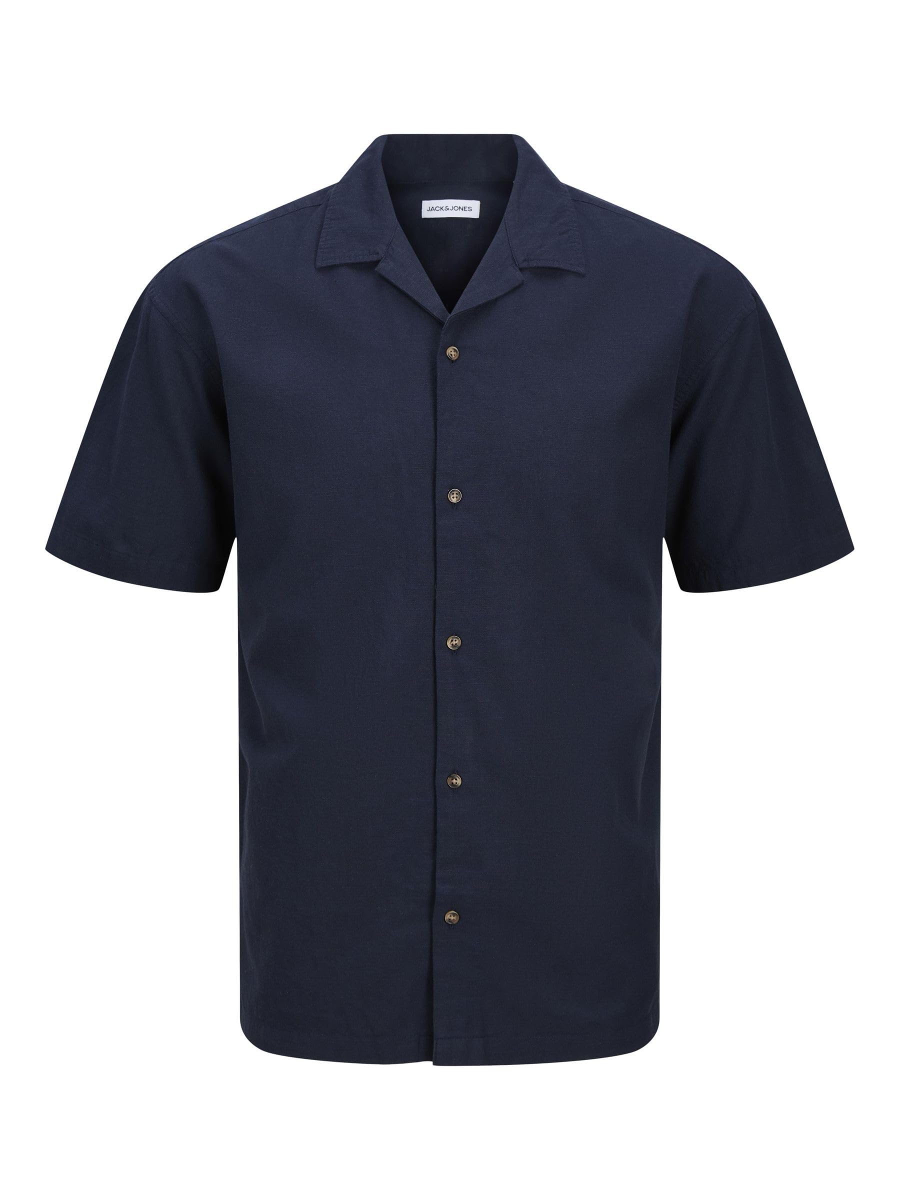 JACK & JONES Jjesummer Resort SS SN - koszulka z krótkim rękawem, marynarka morska, rozmiar S męski, Marynarka morska, S