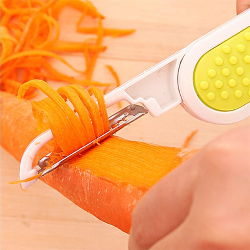 JFDBGU 3 in 1 Vegetable Peeler Fruit Grater Vegetable Washer Multifunctional Vegetable and Fruit Cleaning Tool