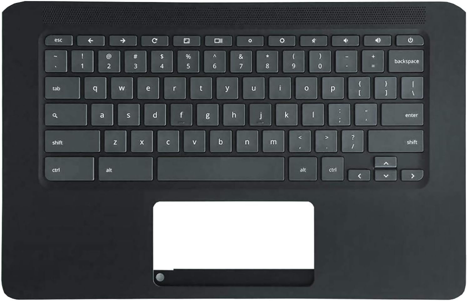 Partsatoz Laptop Palmrest Upper Case Top Cover with Keyboard Assembly Replacement for HP Chromebook 14 14A G5 TPN-Q204 14-CA 14-DB L14355-001 L14356-001 L14354-001 L46581-001 L46013-001