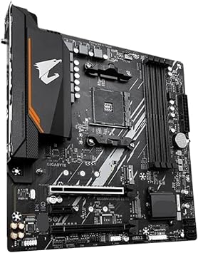 Compatible with GIGABYTE B550M AORUS ELITE Motherboard, AM4 Micro-ATX DDR4 SATA3 M.2, Ryzen 3000/4000/5000 series components | Ryzen 3000/4000/5000 PCIe 4.0  M.2 2.5Gb LAN  USB-C