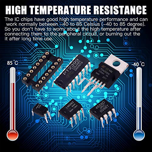 Kit D'assortiment électronique - 169 Pièces IC Et Prises DIP : NE555, LM358, PC817, ULN2003, Etc. - Pour Circuits Et Projets DIY