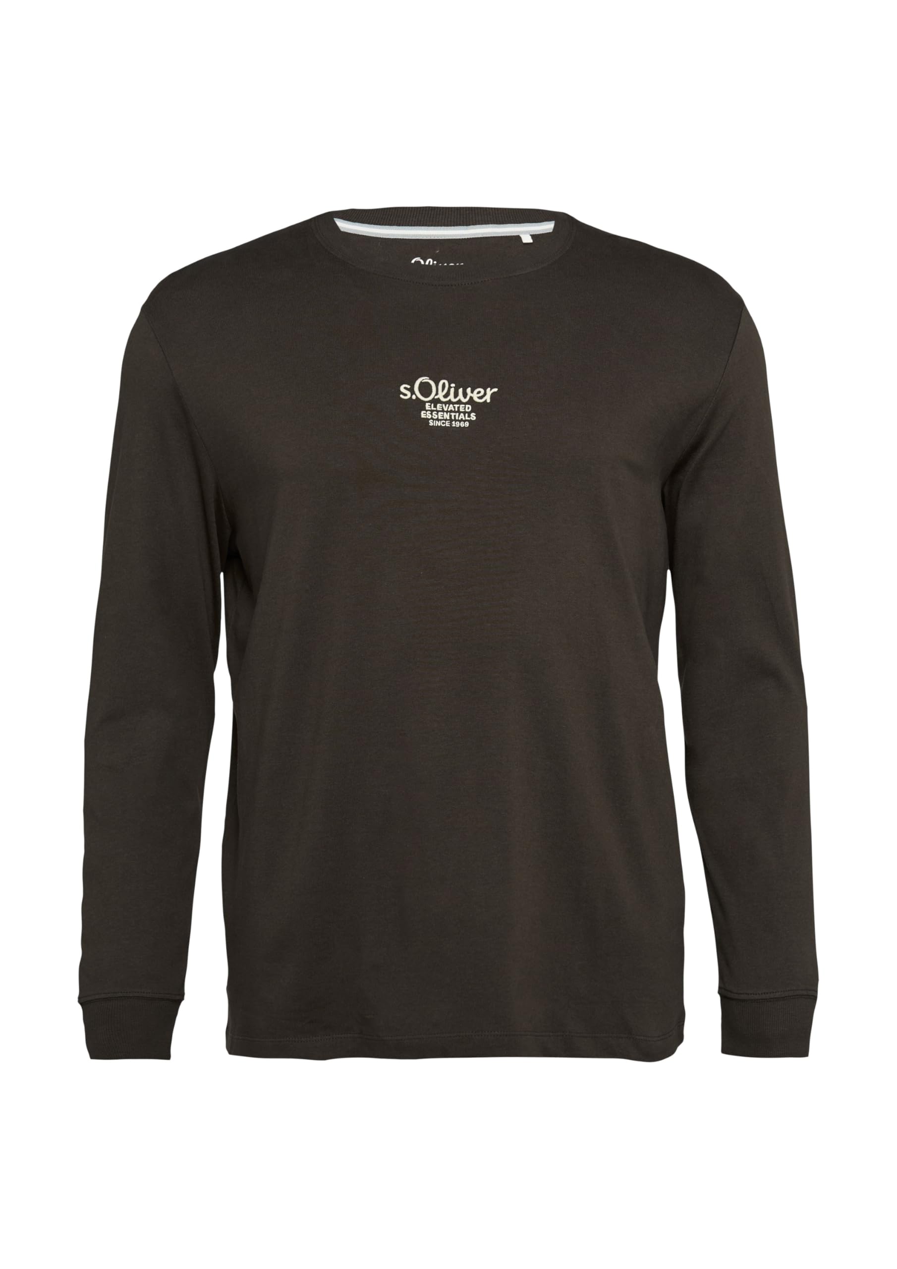 s.Oliver Langarmshirt mit Logo-Stickerei