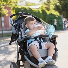 Keweis Mini Handheld Octopus Fan - Baby Fan with Flexible Tripod for Stroller, Car Seat, Student Bed, Bike, Desk or Outdoor - USB Rechargeable