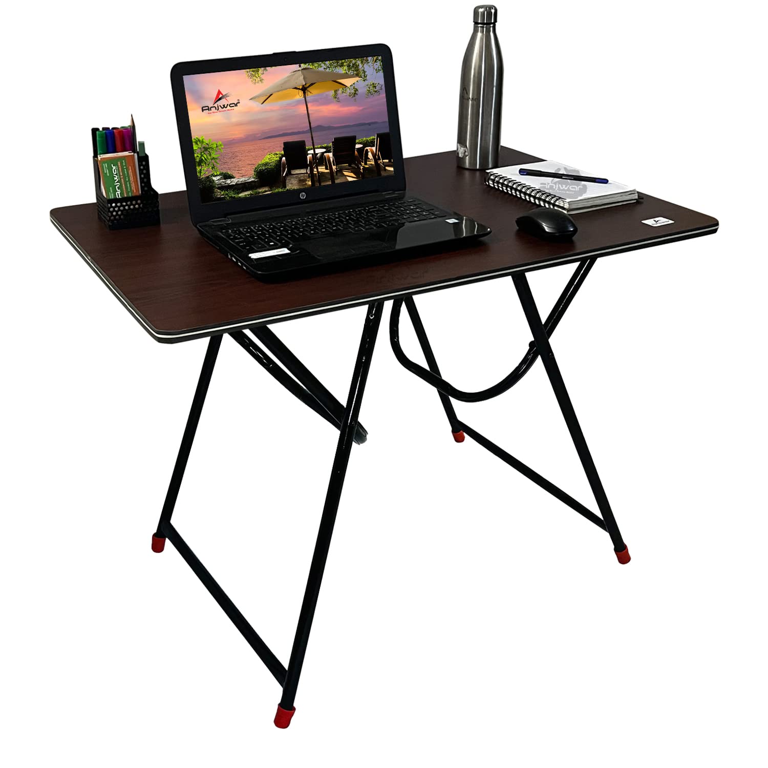 ANJWAR Multi Purpose Folding Table with Iron Legs Folding Table for