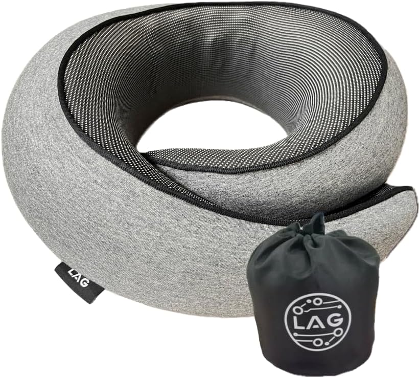 LAG Neck Travel Pillow | Memory Foam Neck Pillow for Comfort