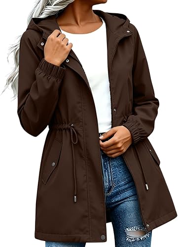 Rain Jacket Women Waterproof Lightweight Jackets 2026 Trendy Hoodie Thin Clothes