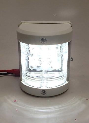 Miniatura 1 de Pactrade Marine Barco blanco popa LED luz de navegación impermeable 2 millas náuticas