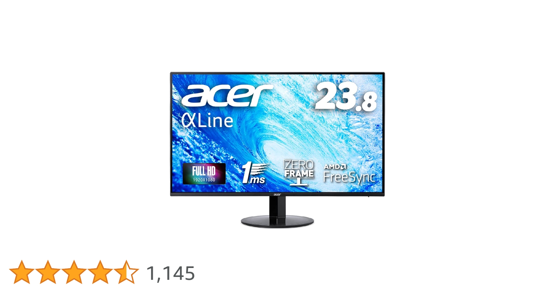 【しま様用】ACER SA241YABMIX BLACKモニター 23.8インチ Amazon.co.jp: Acer モニター AlphaLine SA241YAbmix 23.8インチ VA 非