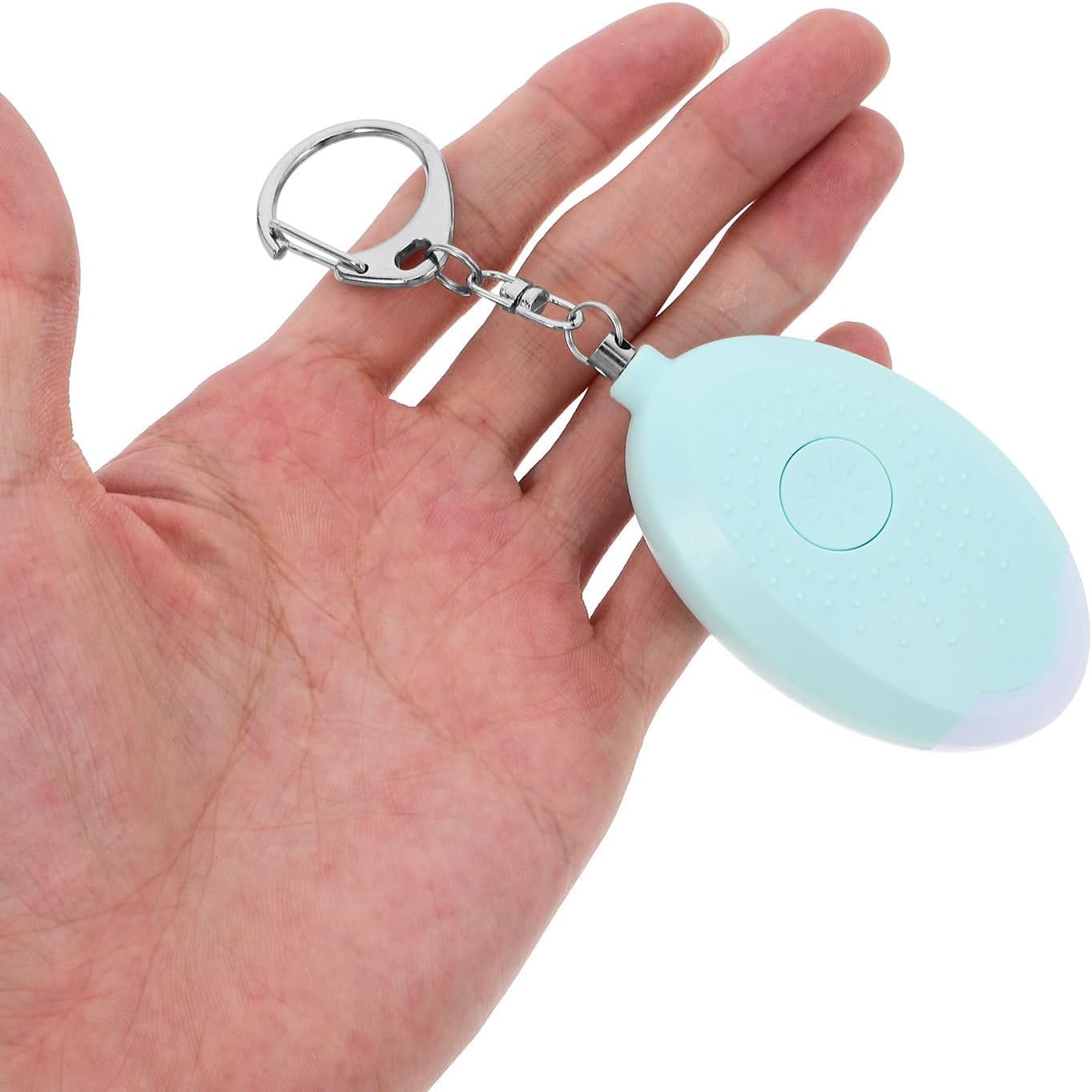 2pcs Portable Emergency Safety Alarm with LED Light and Keychain