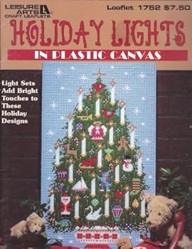 Paperback Holiday lights in plastic canvas (Leisure Arts craft leaflets) 1752 Book