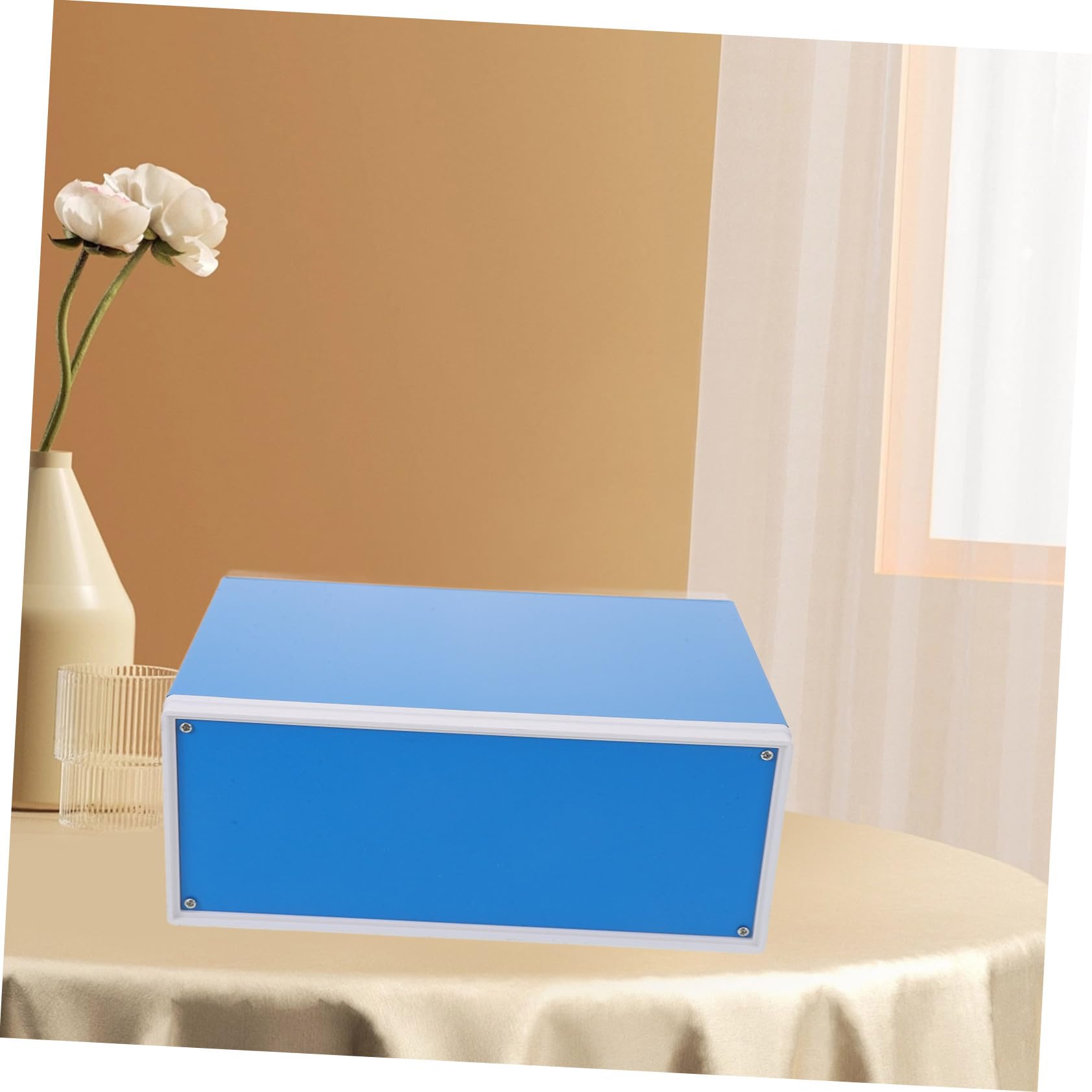 Toddmomy Scatola di Giunzione in Metallo Blu per Progetti Elettronici Protezione in Tensione e Facile Installazione, Custodia in Ferro 110x250x190mm per Terminali e Pulsanti