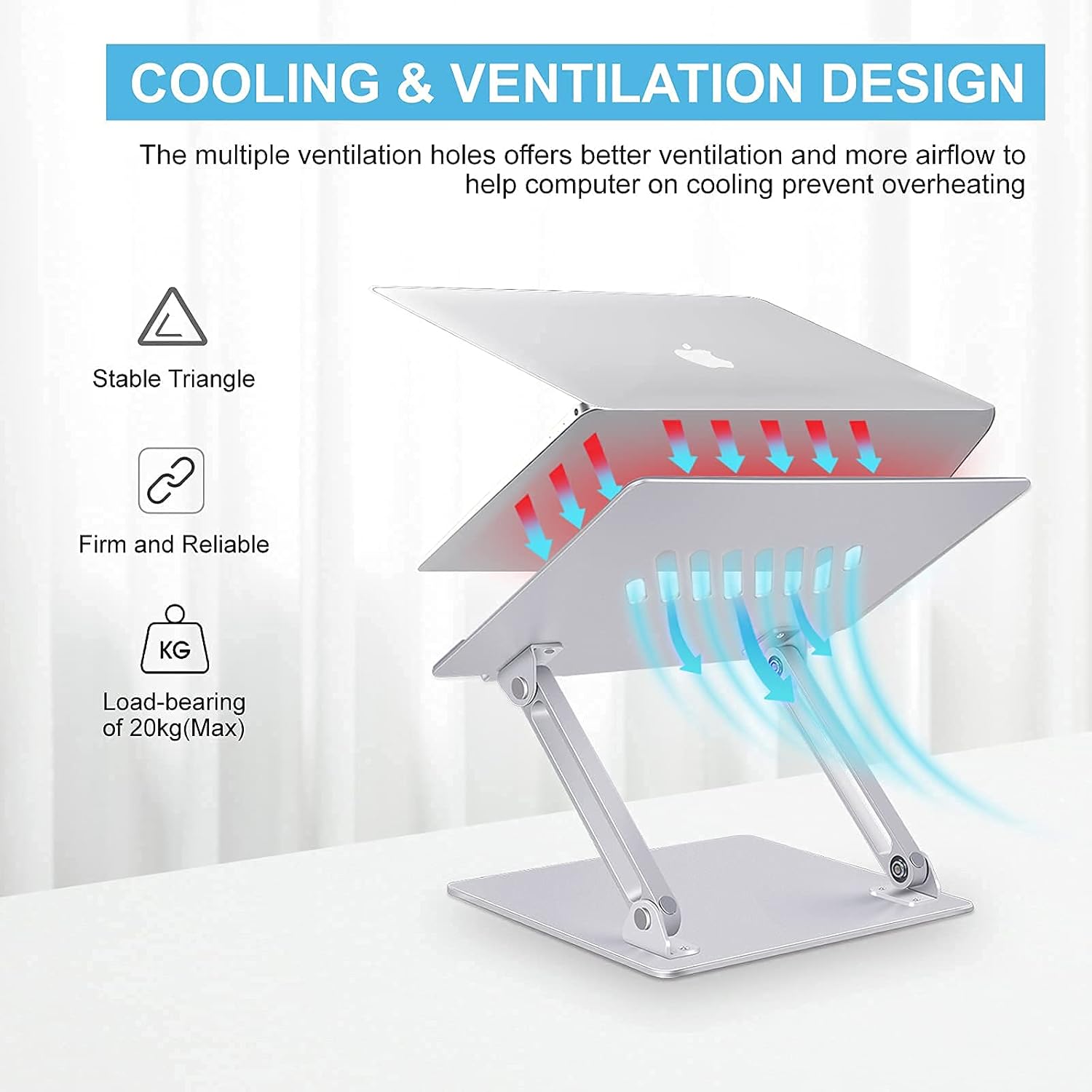 Up To 40% OFF Aluminum Laptop Stand, Ergonomic Laptop Holder, Portable Computer Stand with Heat-Vent, Compatible with MacBook, Air, Pro, Hp, Dell, Sumsung All Laptop 10-17 - Silver Get Popular Offer Aluminum Laptop Stand, Ergonomic Laptop Holder, Portable Computer Stand with Heat-Vent, Compatible with MacBook, Air, Pro, Hp, Dell, Sumsung All Laptop 10-17 - Silver
