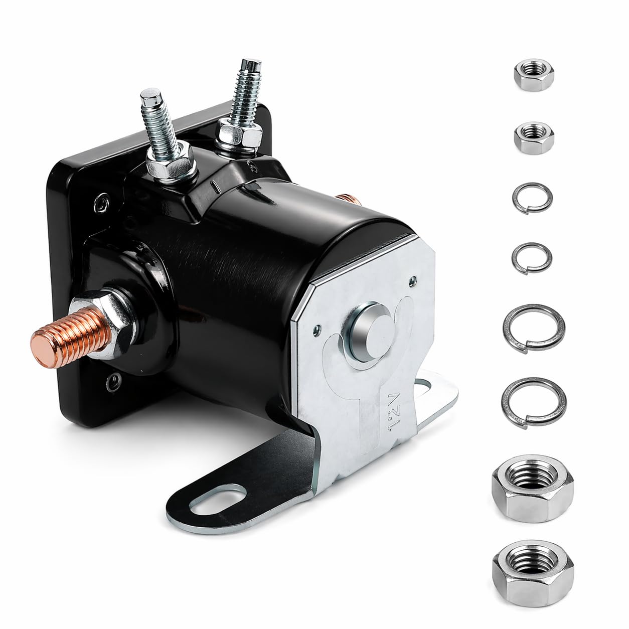 Photo 1 of 12V Starter Solenoid Relay Sw3, Upgrade Hot Rod Starter Solenoid for Ford, Jeep, Mercury, Lincoln B6az-11450a C6af C7af C3912 C9af D2af11450aa 50-430