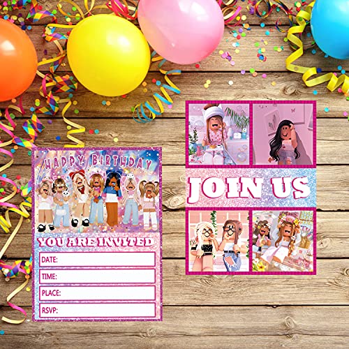 Db11 75 20Pcs Sandbox Game Birthday Party Invitations Sandbox Game Party Decoration Invitation Cards thumb #2