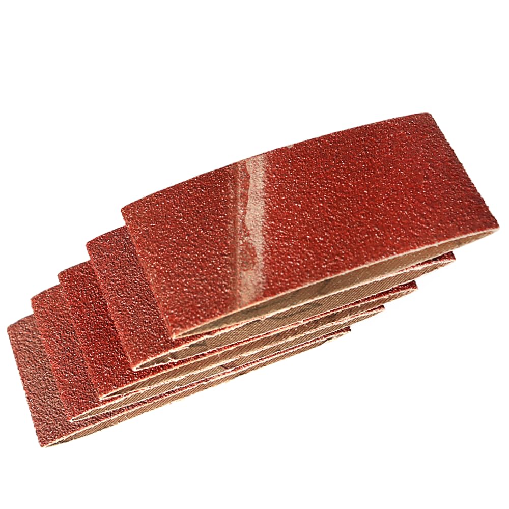 Taśmy szlifierskie z tkaniny, Zestaw pasów szlifierskich 10 sztuk tlenku glinu 260x60 mm, ziarnistość 40-1000, do polerowania drewna i metalu(10PCS 60 Grit)