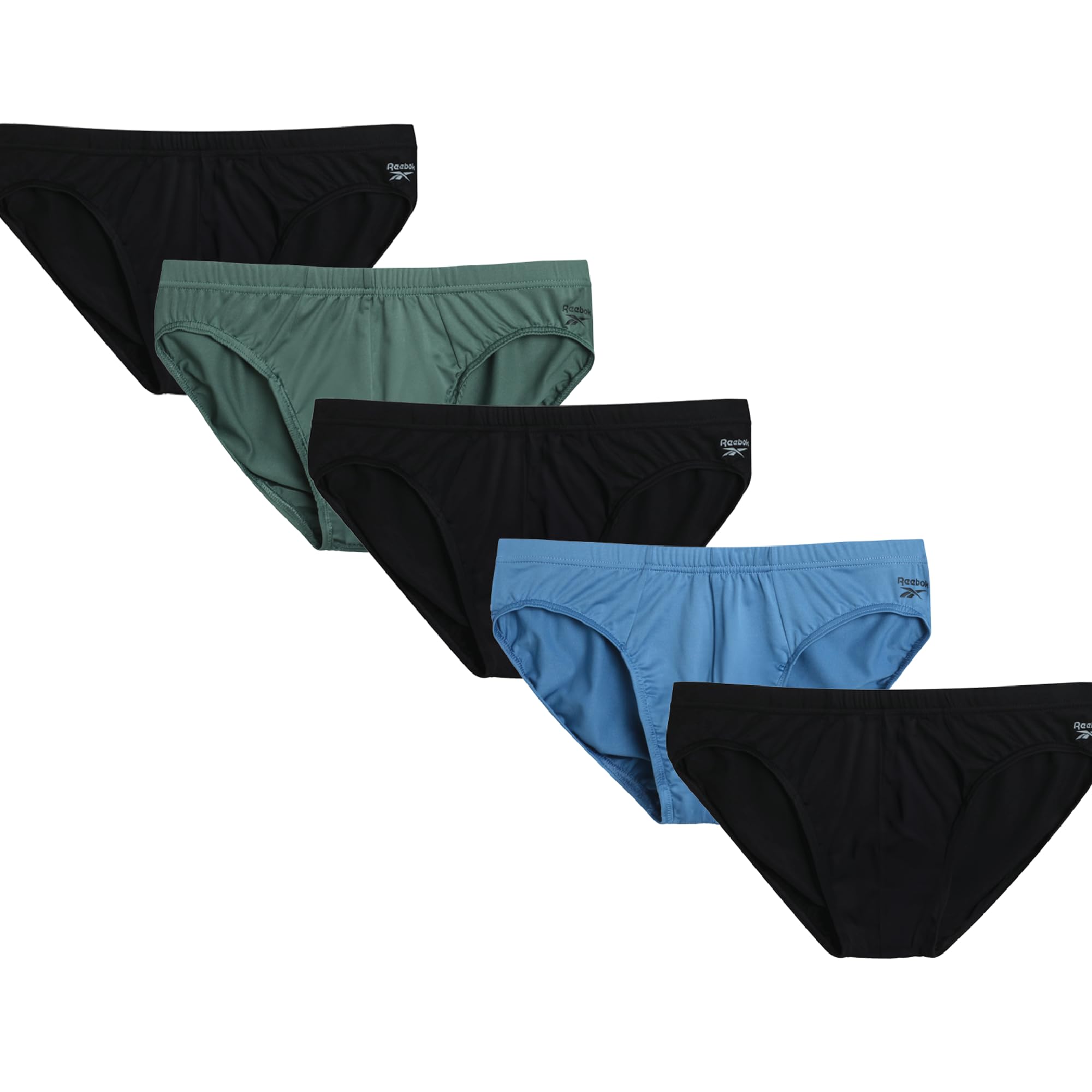 Mens Low Rise Briefs - 5 Pack Athletic Performance Mens Underwear Briefs with Contour Support Pouch for Gym Daily Wear