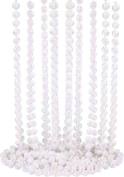 Multicoclour Pearl Bead Necklaces 12MM 32 inch Mardi Gras Beads Party Accessory Party Favor12 Pcs