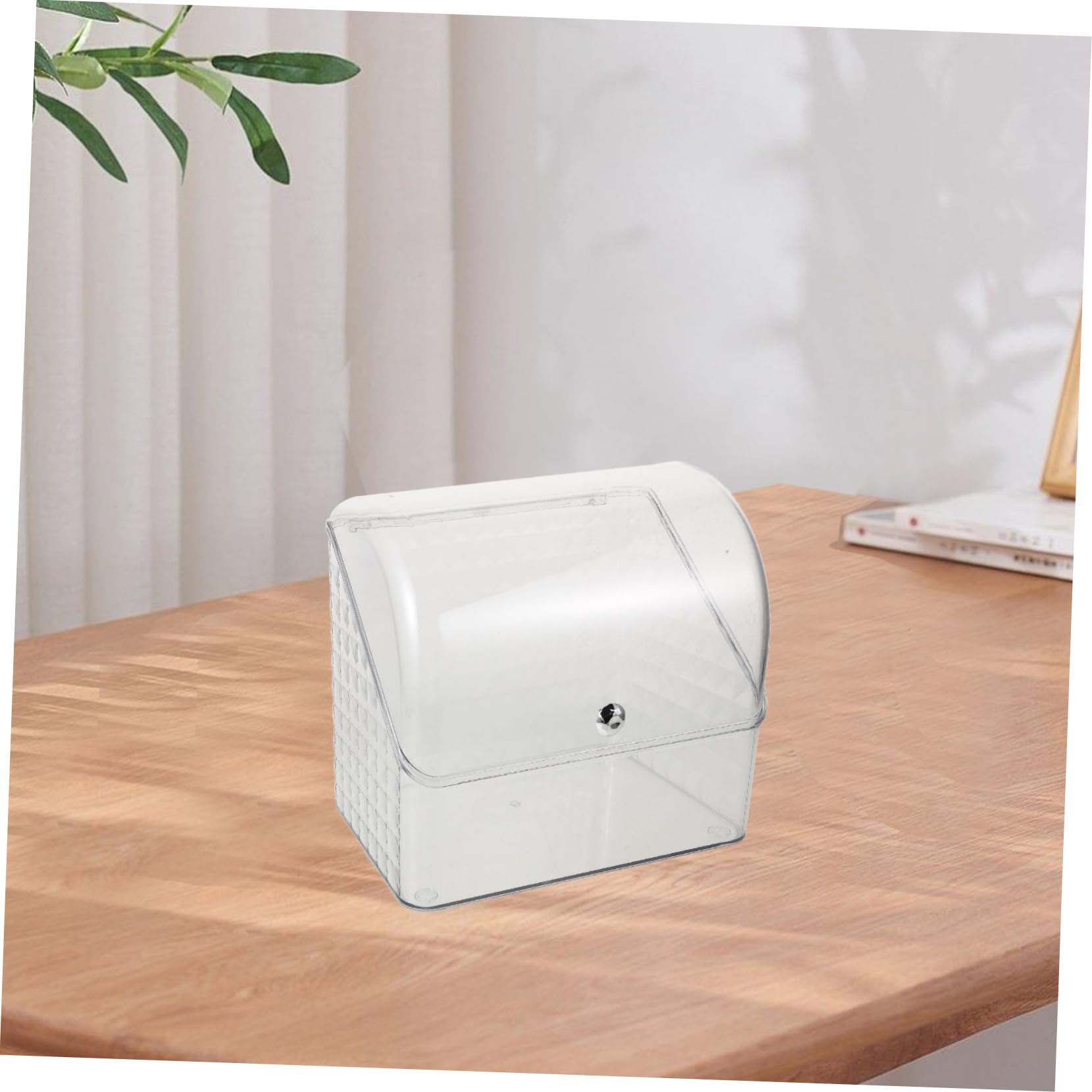 Organizzatore Trucco con Coperchio, Grande Capienza in Pet-pp | Uso Versatile, Categorizzazione Comoda, Protezione del Contenuto, Finitura Raffinata e Sofisticata