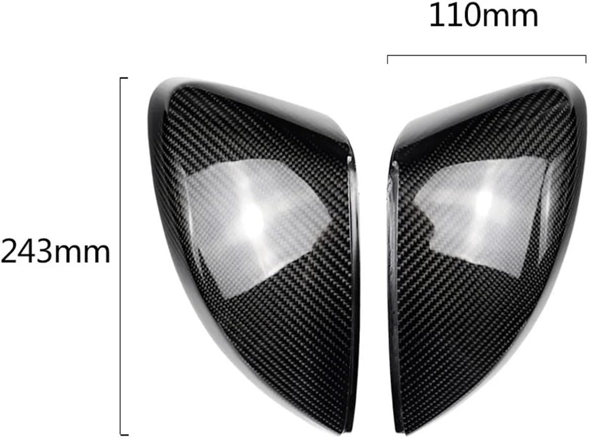 Real Carbon Fiber Compatible For A3 2013 2014 2015 2016 Replacement Car Side Rear View Mirror Cap Shell Cover Trim