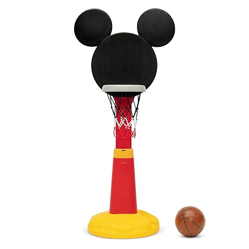 Miniatura 4 de Delta Children - Disney Mickey Mouse - Juego de baloncesto de plástico - Incluye aro de baloncesto, 1 balón de baloncesto y bomba de pelota,