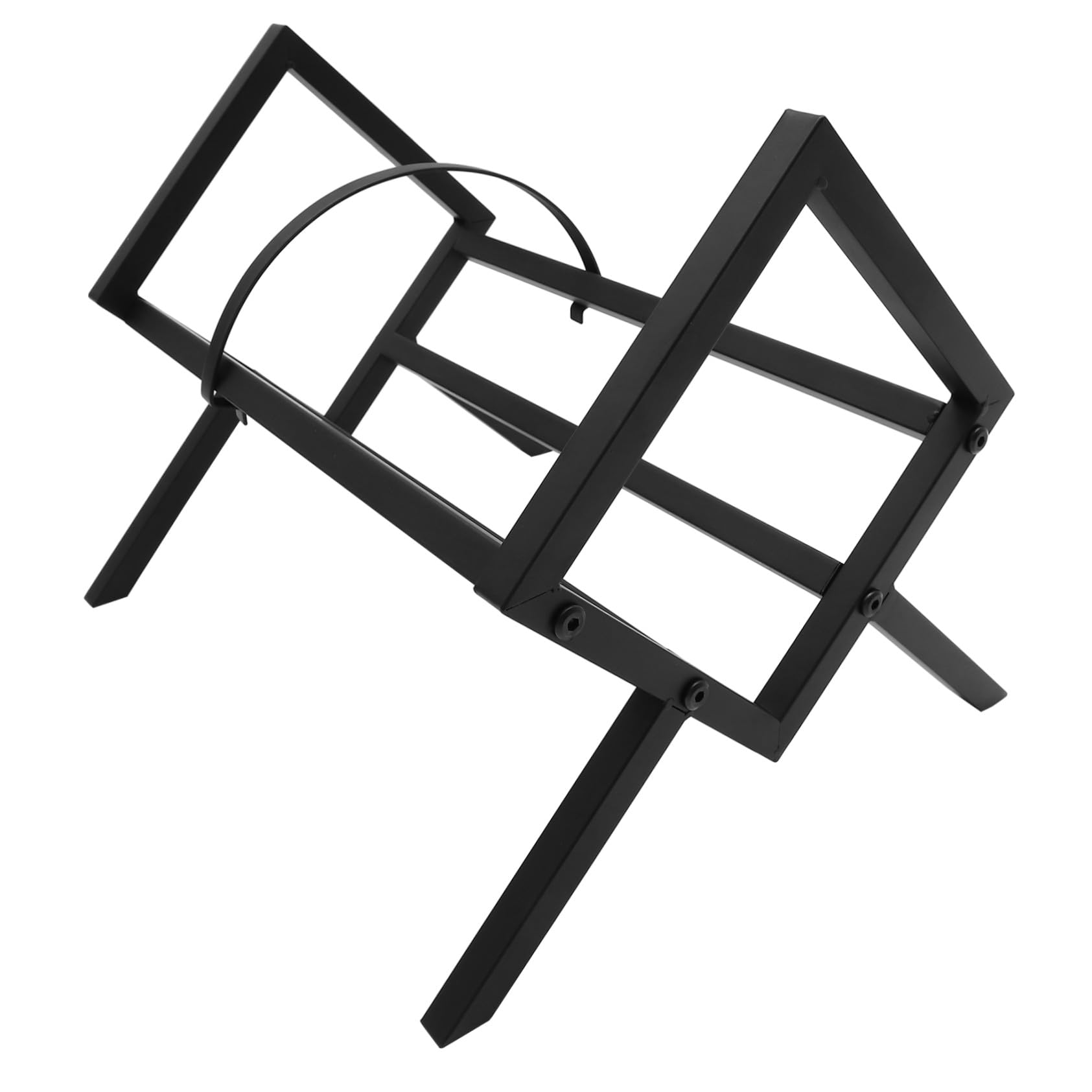 Cabilock Supporto Organizzazione Vinili e Nero in Stabile Design per Ferro Moderno Semplice ed Elegante Desktop
