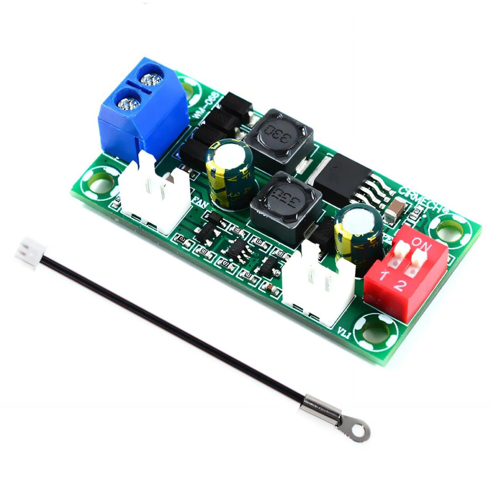5V 12V 24VDC Fan Speed Controller Module with Automatic Temperature Control for Computer Cooling Electronic Fan Speed Regulator