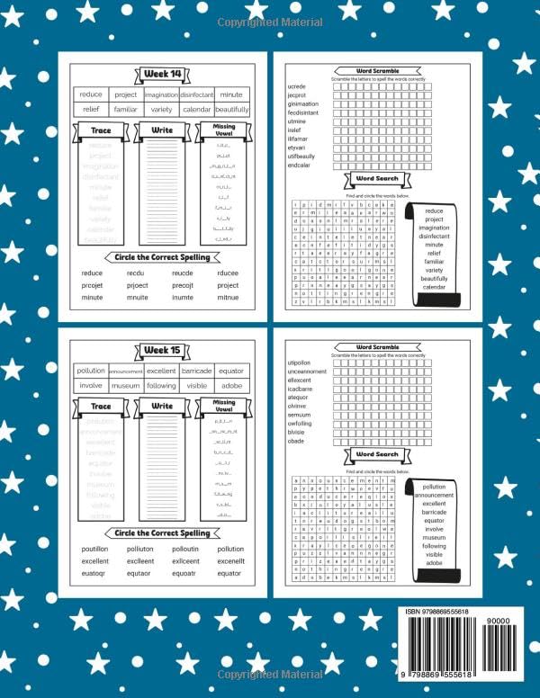 6th Grade Spelling Practice: Weekly Spelling Workbook for Grade 6 | Over 360 Spelling Words Including Games and Activities to Improve Vocabulary and Reading Skills - Image 2