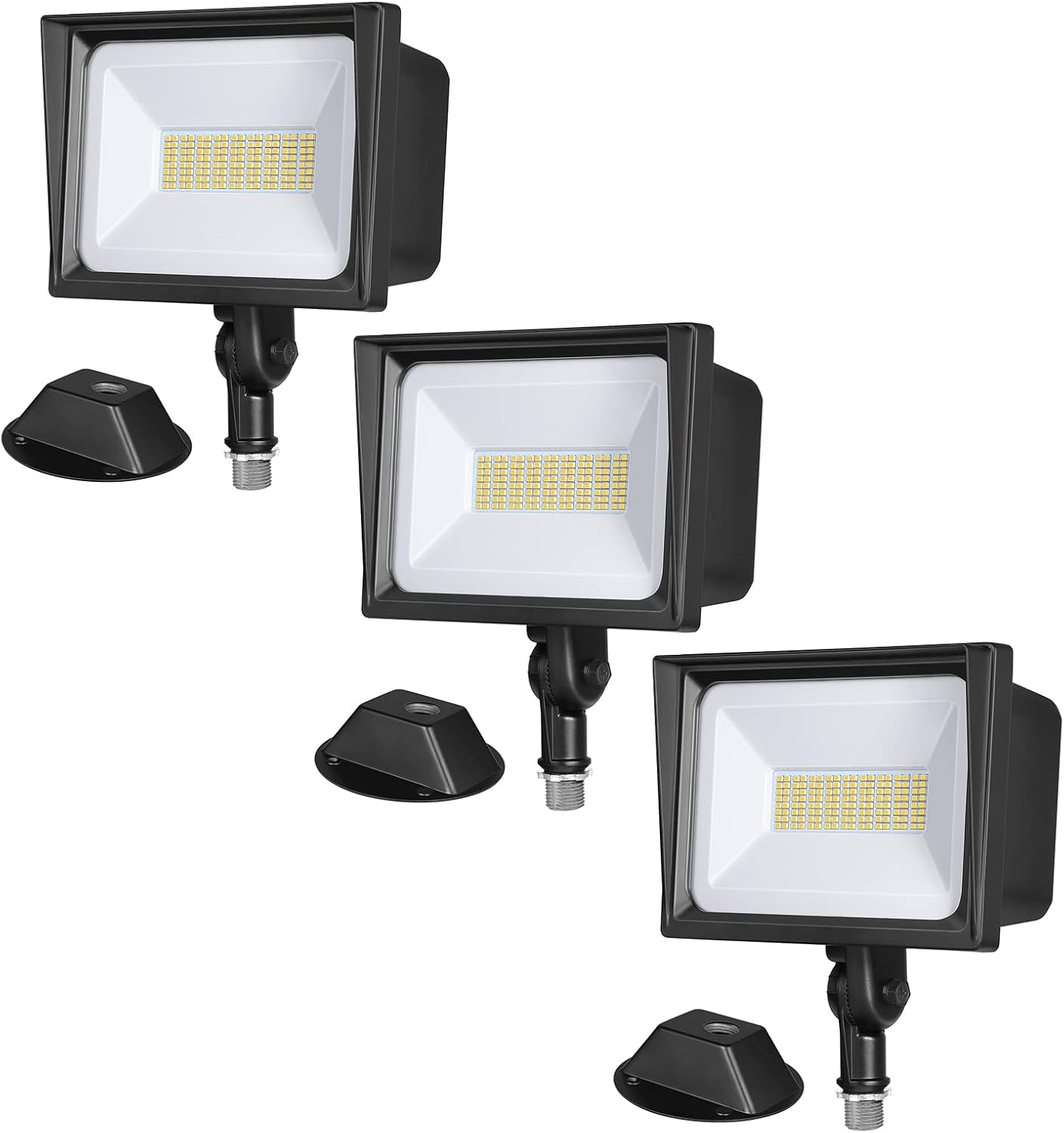 DEWENWILS 65W LED Flood Light Outdoor, 6670 Lumen Super Bright(500W Halogen Equivalent) IP65 Waterproof Knuckle Mount LED Security Light, 5000K Daylight for Landscape, Garden, Yard, Garage, UL Listed