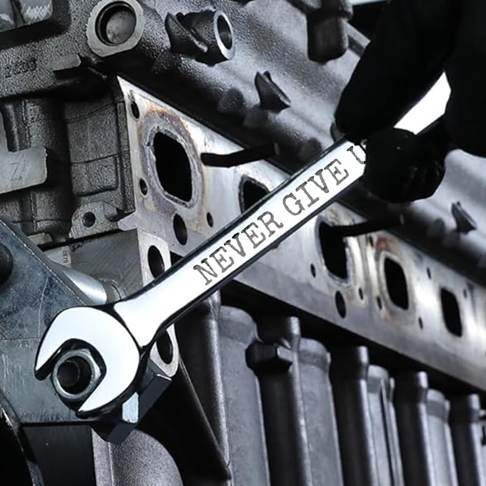 Gifts for Men, Personalized Engraved Wrench, Customizable Wrench Gift for Him Husband Blue Collar, Multiple Fonts and Icons, Gift for Groomsman Best Man Husband