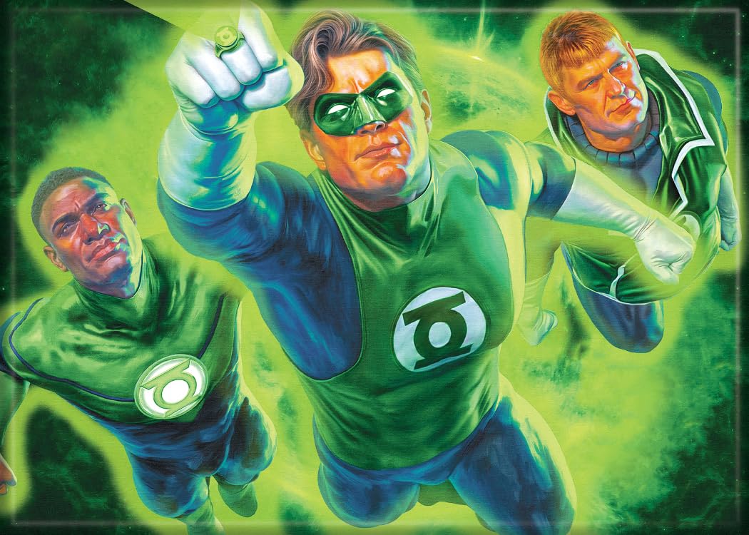 Ata-Boy DC Green Lantern 18 2.5 Inch x 3.5 Inch Magnet for Refrigerators and Lockers
