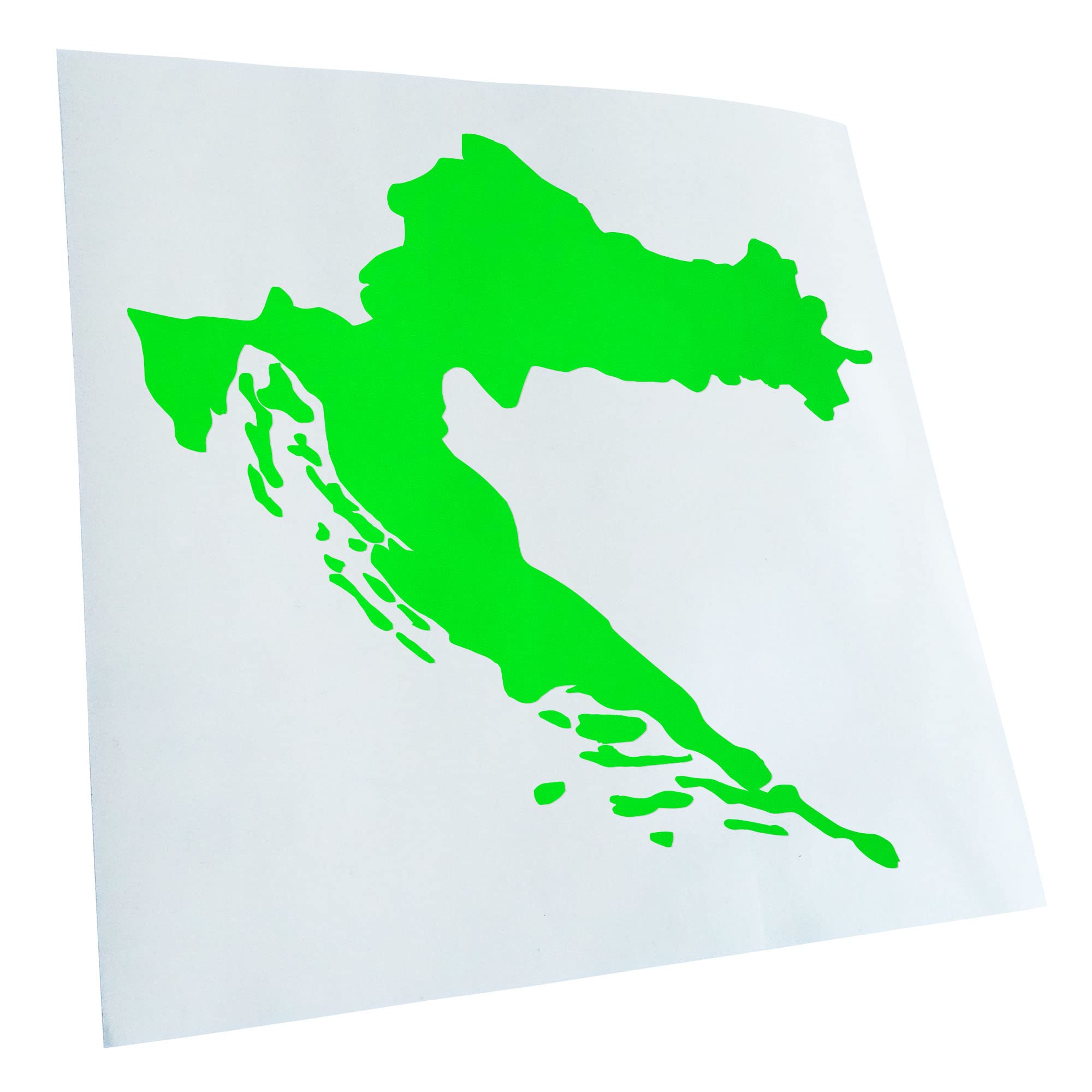 Kiwistar Autocollant JDM « Lucky 13 » x 10 cm néon vert G10 Pour