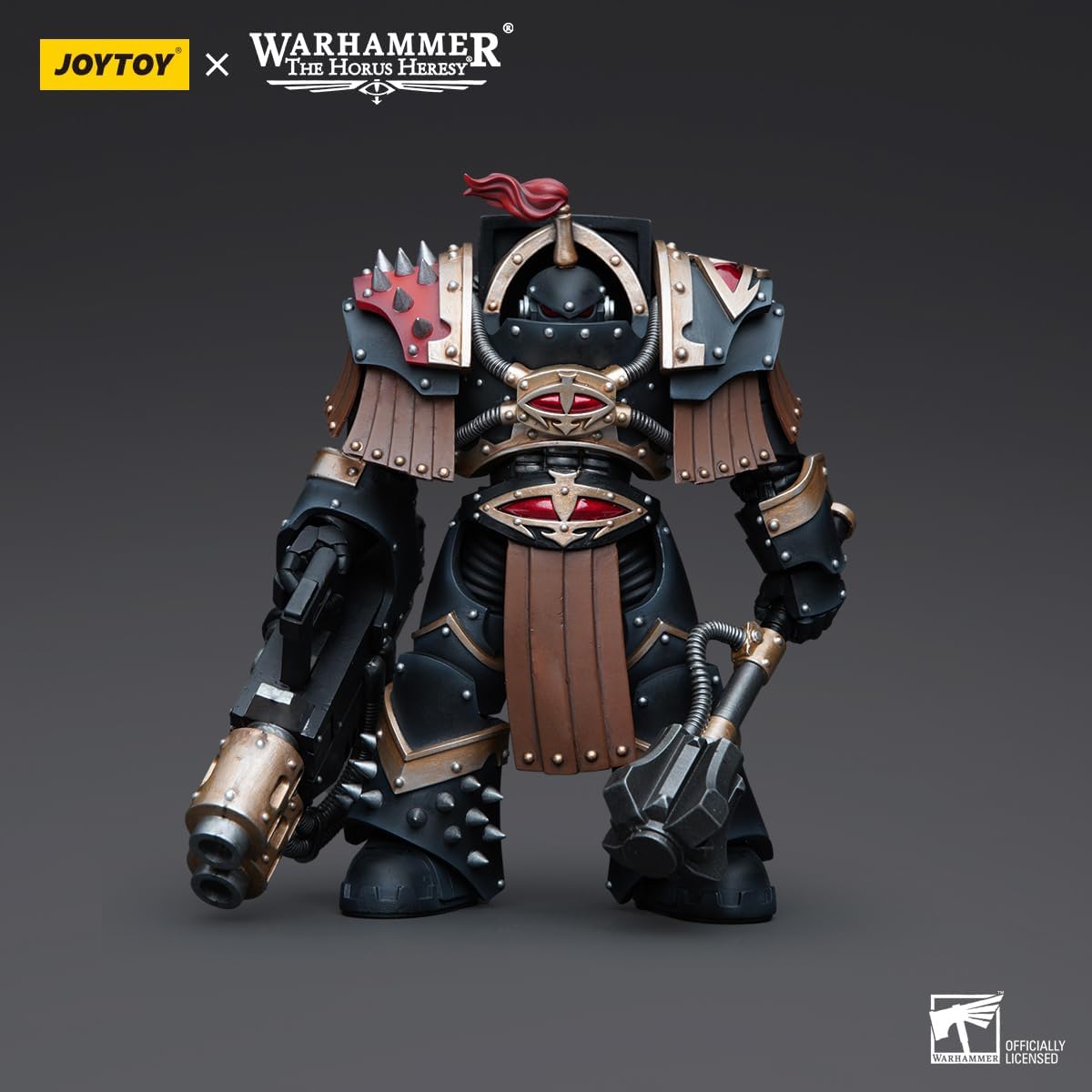 LEBOO JoyToy Warhammer The Horus Heresy Sons of Horus Justaerin Terminator Squad Justaerin con Thunder Hammer - Action figure da collezione in scala 1:18