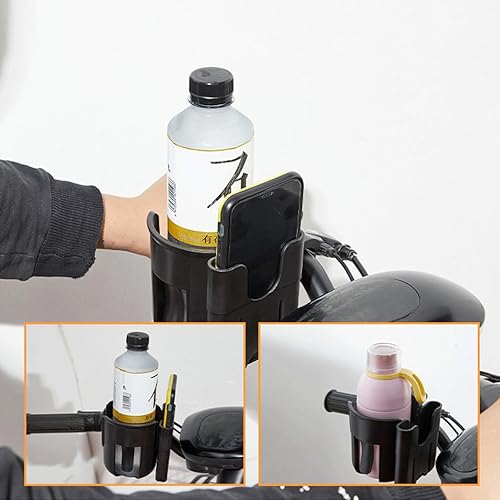 Miniatura 2 de Portavasos para cochecito con soporte para teléfono, para cochecitos Uppababy Nuna Doona, soporte para teléfono 2 en 1 para cochecito, bicicleta,