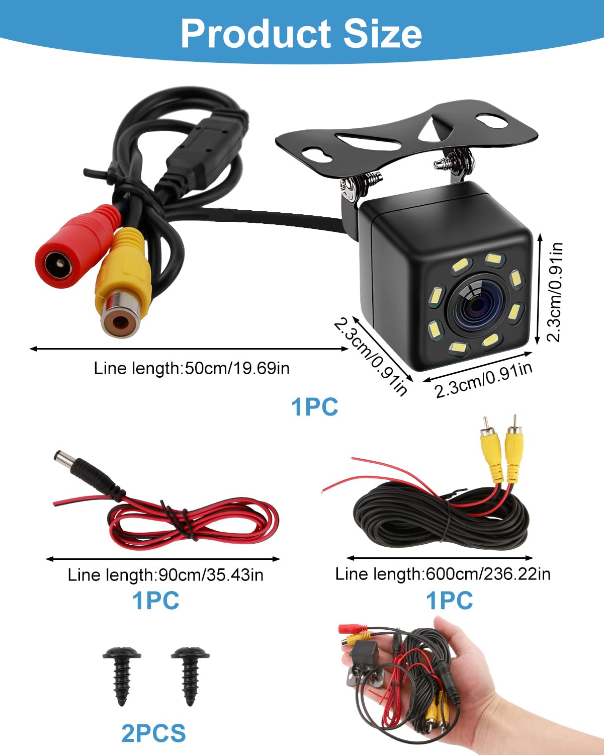 Telecamera Retromarcia per Auto, Video Surveillance Kit Wireless Vision Angle 170 ° ad alta definizione 4.3 pollici TFT Screen Telecamera Retromarcia per Auto, Video Surveillance Kit Wireless Vision Angle 170 ° ad alta definizione 4.3 pollici TFT Screen