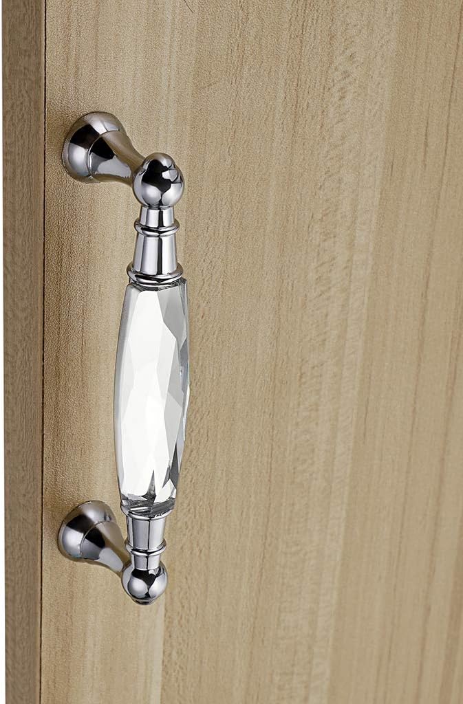 IGNPION 2pcs Crystal Drawer Handles Drawer Wardrobe Kitchen Door Knob Cabinet Pull Door Handle Cupboard Hardware for Home Decorating(Small) - Image 4