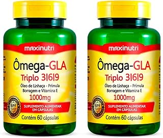 Kit 02 Ômega GLA Triplo 3-6-9 60 Capsulas Maxinutri