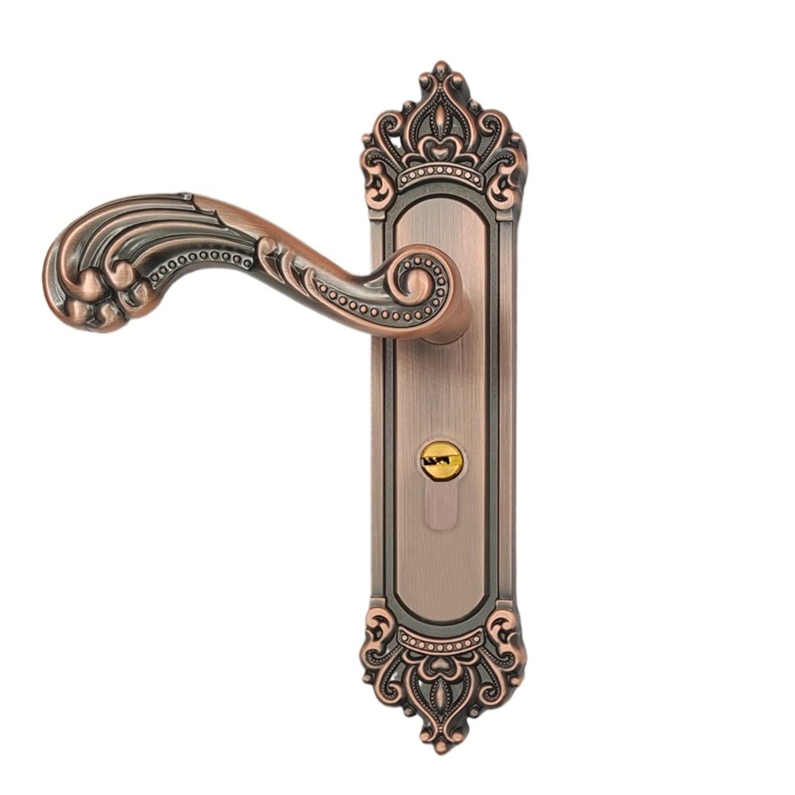 Serrure de porte silencieuse contre les bruits de claquement en bronze rouge magnétique