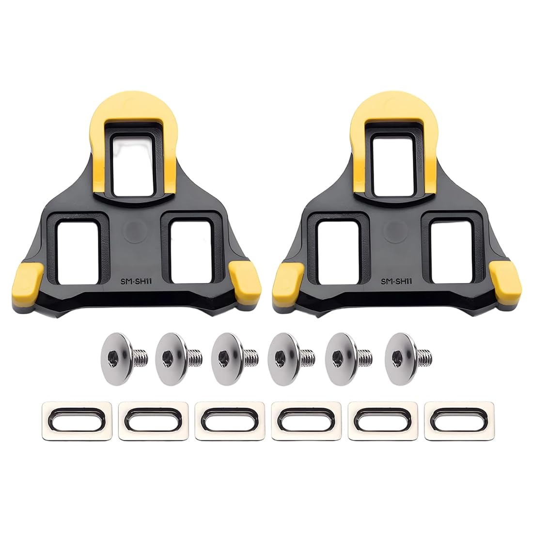 Calas Bicicleta Carretera, 1 par, Superficie Antideslizante - Ligero y fácil de transportar - Spinning Juego de Calas Look Carretera Calas, para Carreras de Bicicletas, Pedales Zapatillas de Ciclismo