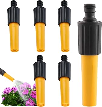 6 Pcs Hose Nozzles, Garden Hose Nozzles, Hose Pipe Nozzle End and Spray Adjustable Head Garden Hose to Adjust The Water Flow for Watering Plants Car Washing Shower Pet
