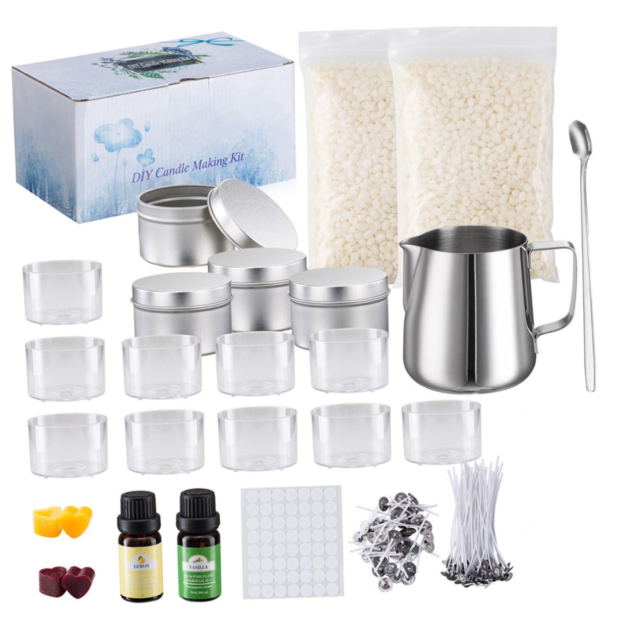 OFFIGAM Kit para Hacer Velas Aromáticas Diy, 1 Juego de Suministros