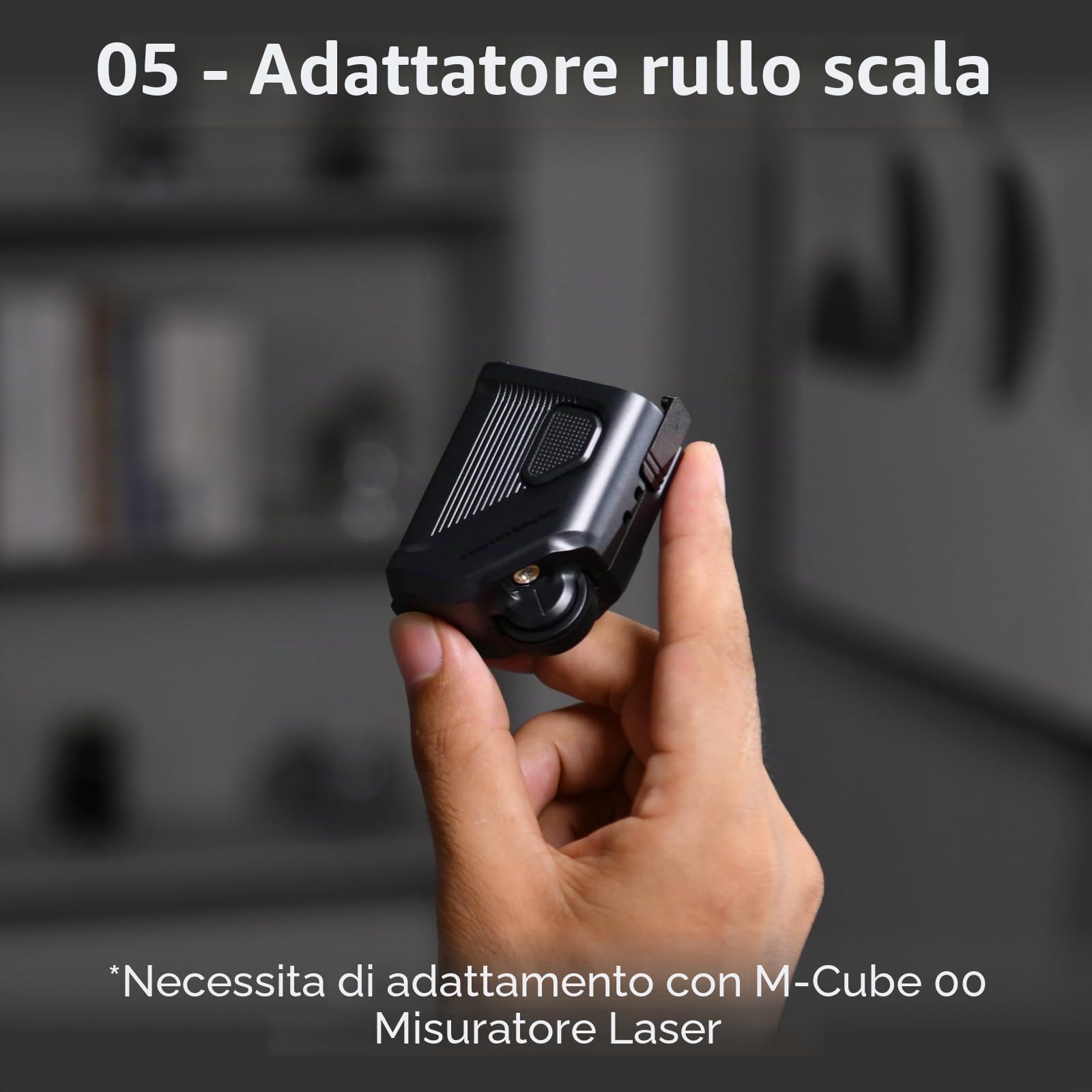 HOZO Strumento di misurazione laser modulare M-Cube, include 00 misurazione laser, 01 adattatore Smart Planner,03 Bilateral Laser+Adaptor,05 Laser Scale Roller Adapter